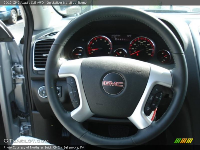 Quicksilver Metallic / Ebony 2012 GMC Acadia SLE AWD