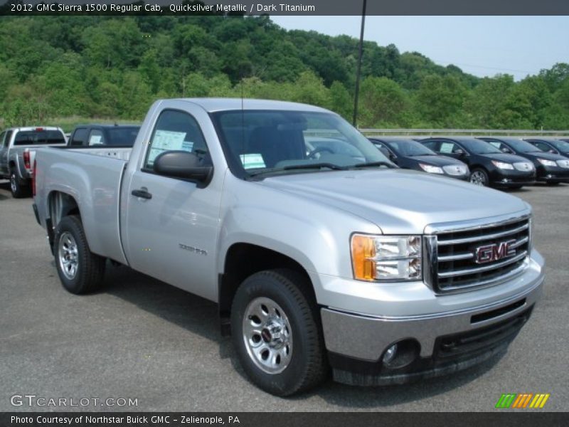 Quicksilver Metallic / Dark Titanium 2012 GMC Sierra 1500 Regular Cab