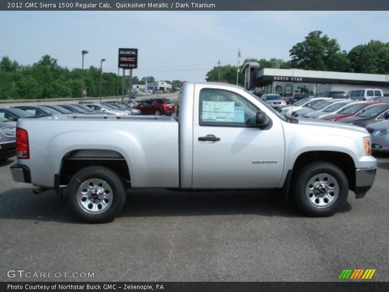Quicksilver Metallic / Dark Titanium 2012 GMC Sierra 1500 Regular Cab