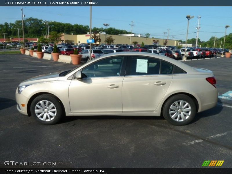 Gold Mist Metallic / Jet Black 2011 Chevrolet Cruze LT