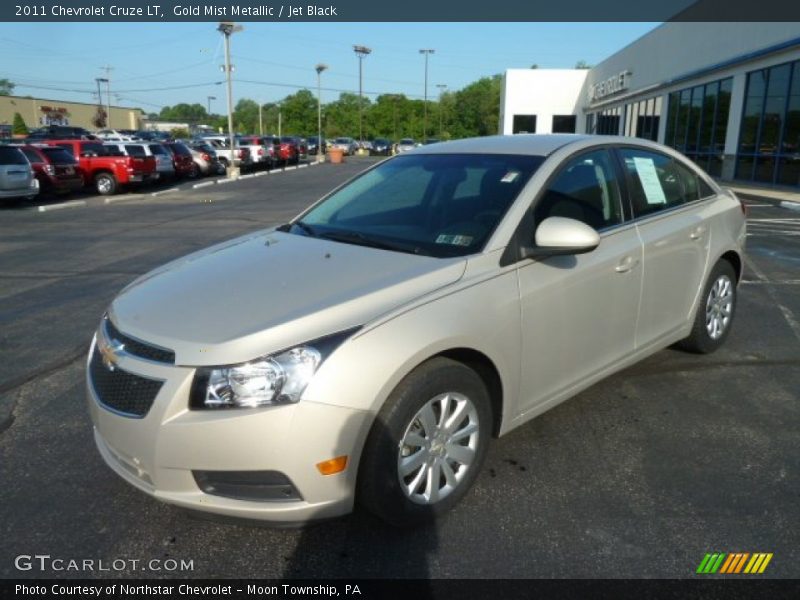 Gold Mist Metallic / Jet Black 2011 Chevrolet Cruze LT