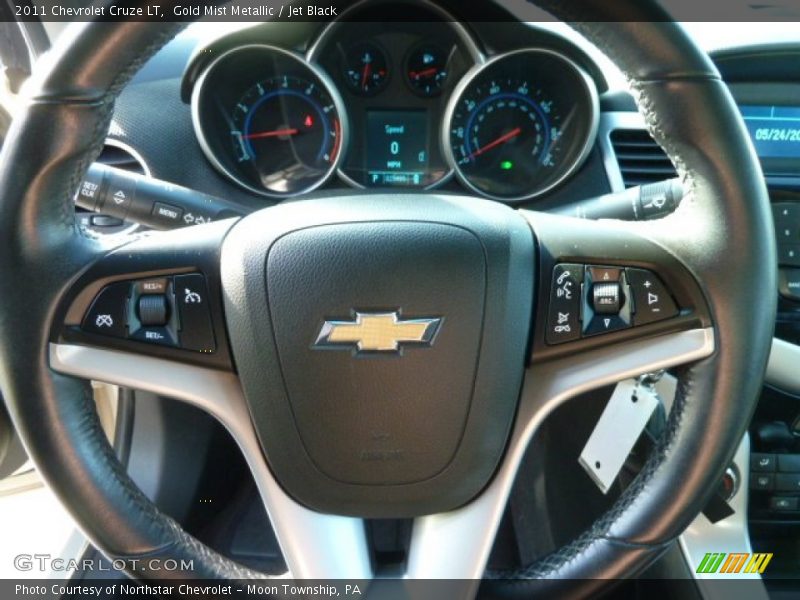 Gold Mist Metallic / Jet Black 2011 Chevrolet Cruze LT