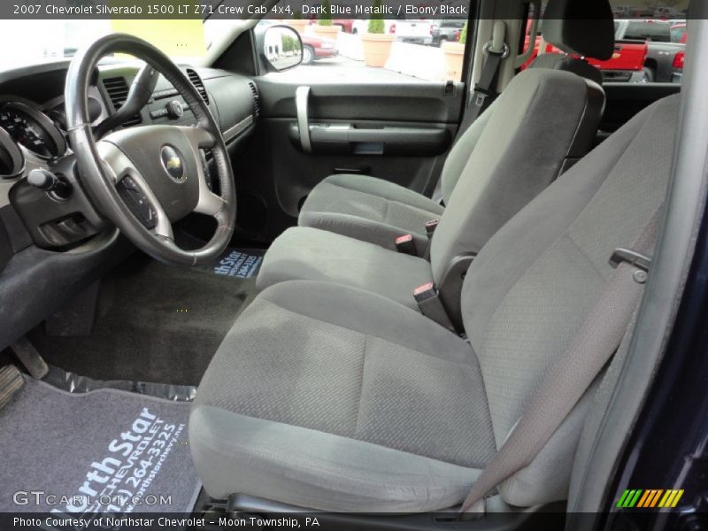Dark Blue Metallic / Ebony Black 2007 Chevrolet Silverado 1500 LT Z71 Crew Cab 4x4