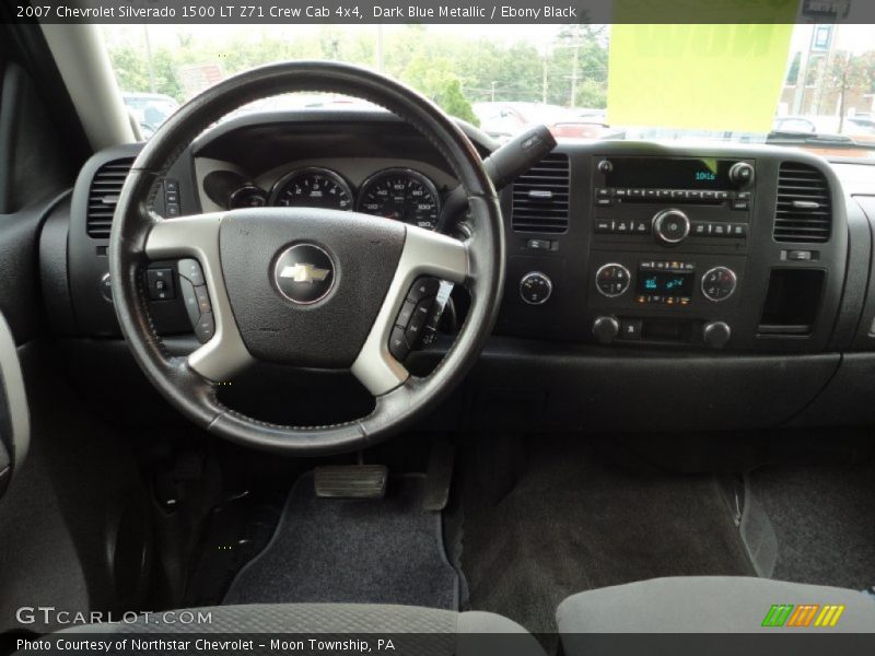 Dark Blue Metallic / Ebony Black 2007 Chevrolet Silverado 1500 LT Z71 Crew Cab 4x4