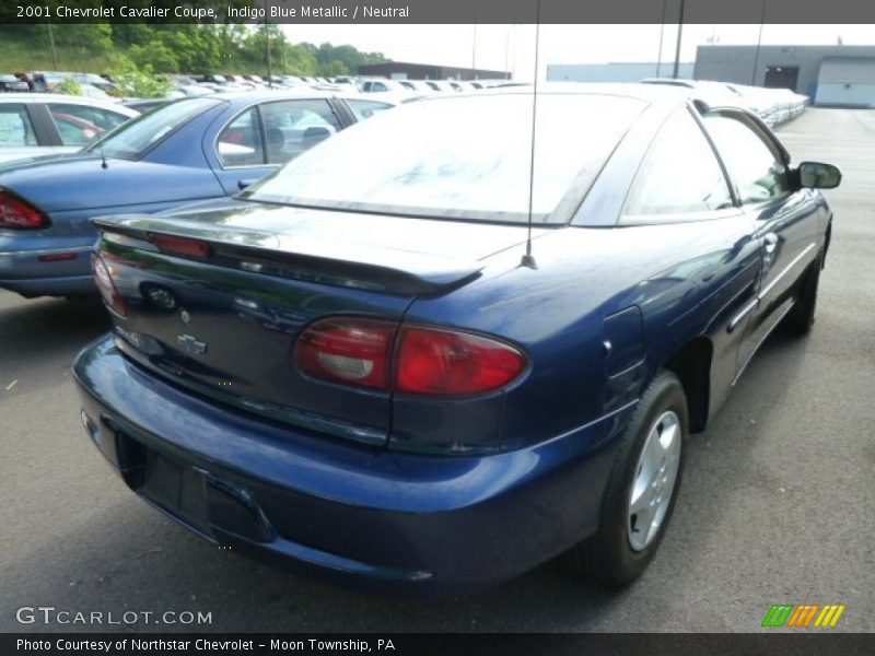 Indigo Blue Metallic / Neutral 2001 Chevrolet Cavalier Coupe