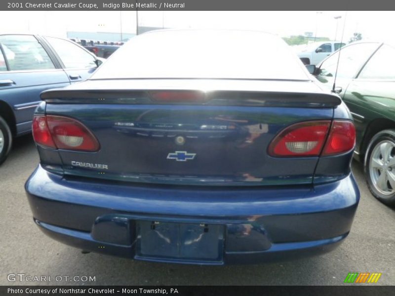 Indigo Blue Metallic / Neutral 2001 Chevrolet Cavalier Coupe