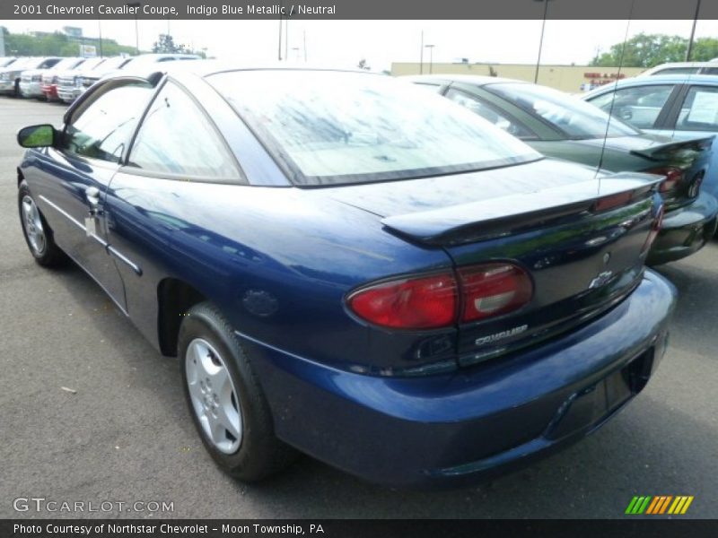 Indigo Blue Metallic / Neutral 2001 Chevrolet Cavalier Coupe