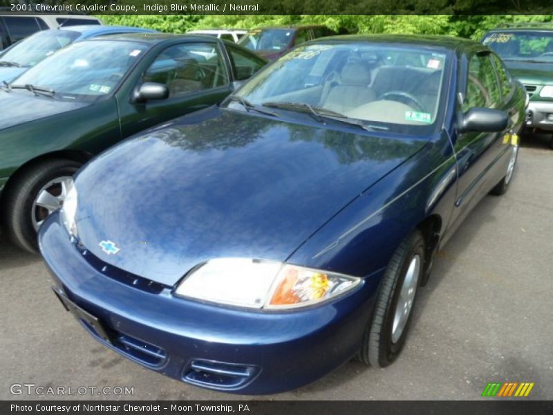 Indigo Blue Metallic / Neutral 2001 Chevrolet Cavalier Coupe