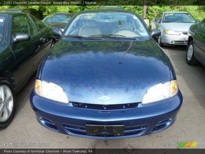 Indigo Blue Metallic / Neutral 2001 Chevrolet Cavalier Coupe