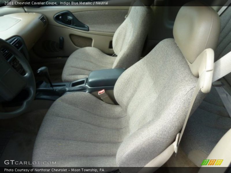 Indigo Blue Metallic / Neutral 2001 Chevrolet Cavalier Coupe