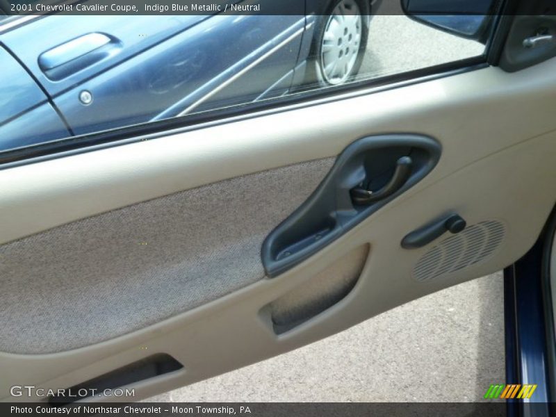 Indigo Blue Metallic / Neutral 2001 Chevrolet Cavalier Coupe