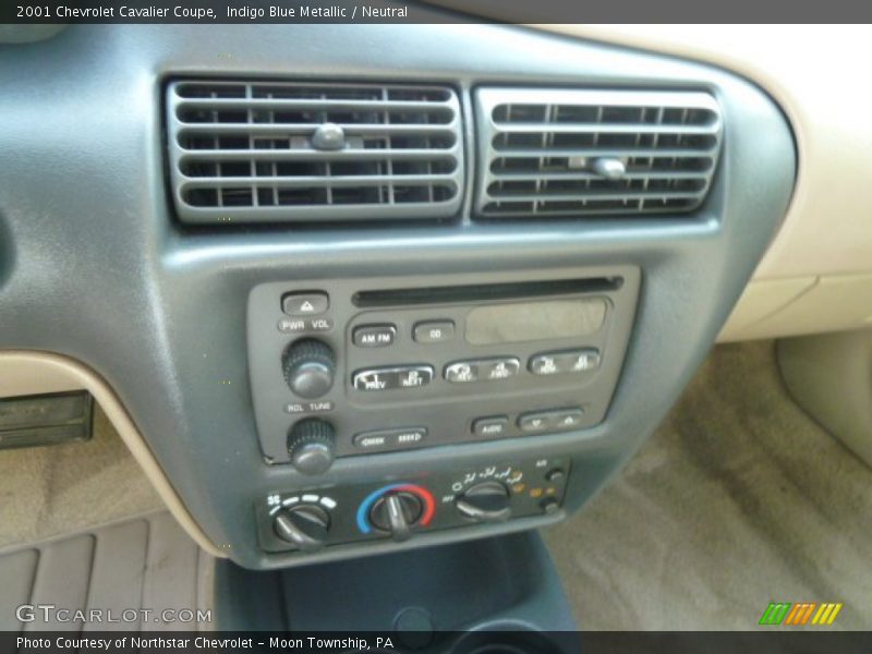 Indigo Blue Metallic / Neutral 2001 Chevrolet Cavalier Coupe
