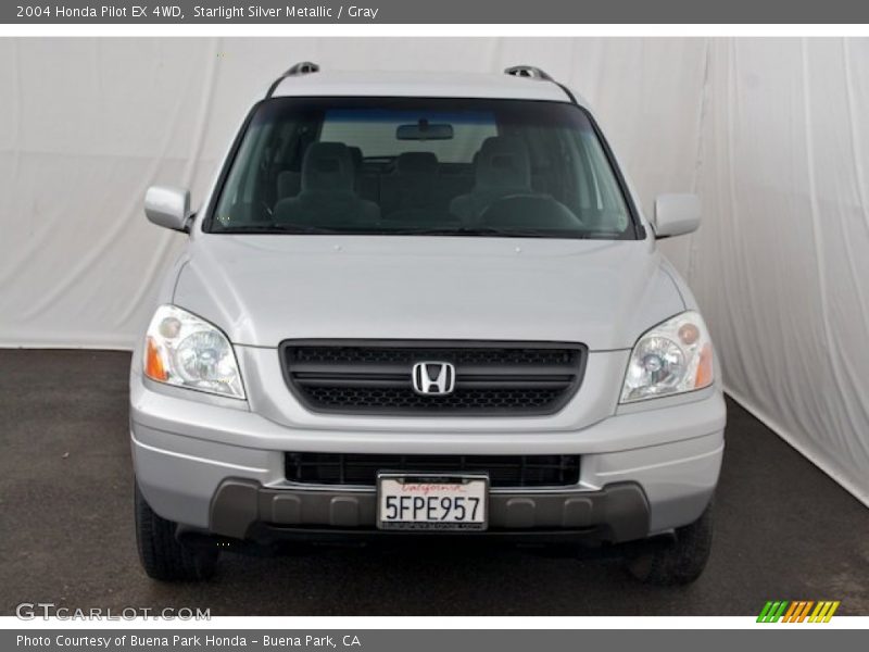 Starlight Silver Metallic / Gray 2004 Honda Pilot EX 4WD