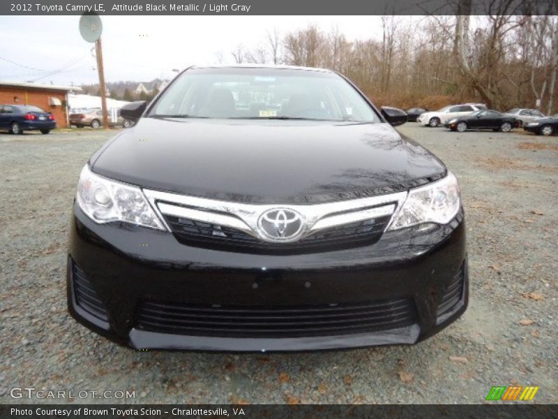 Attitude Black Metallic / Light Gray 2012 Toyota Camry LE