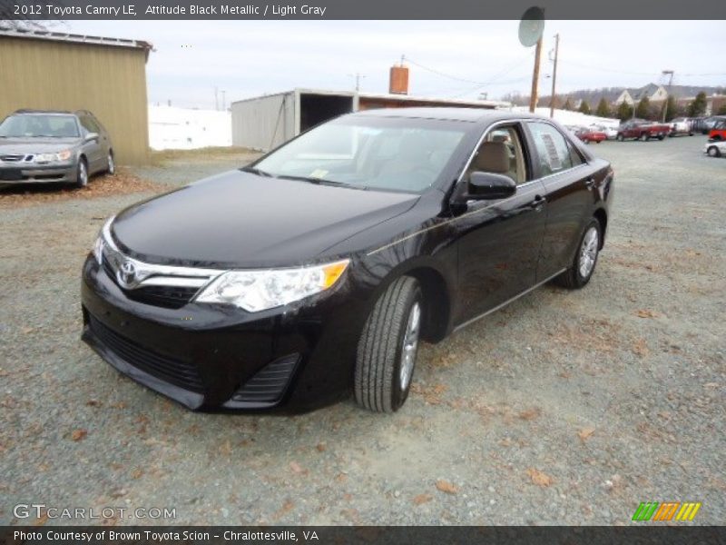 Attitude Black Metallic / Light Gray 2012 Toyota Camry LE