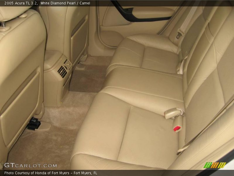 White Diamond Pearl / Camel 2005 Acura TL 3.2