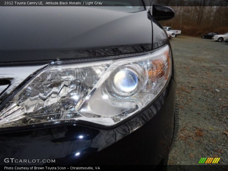 Attitude Black Metallic / Light Gray 2012 Toyota Camry LE