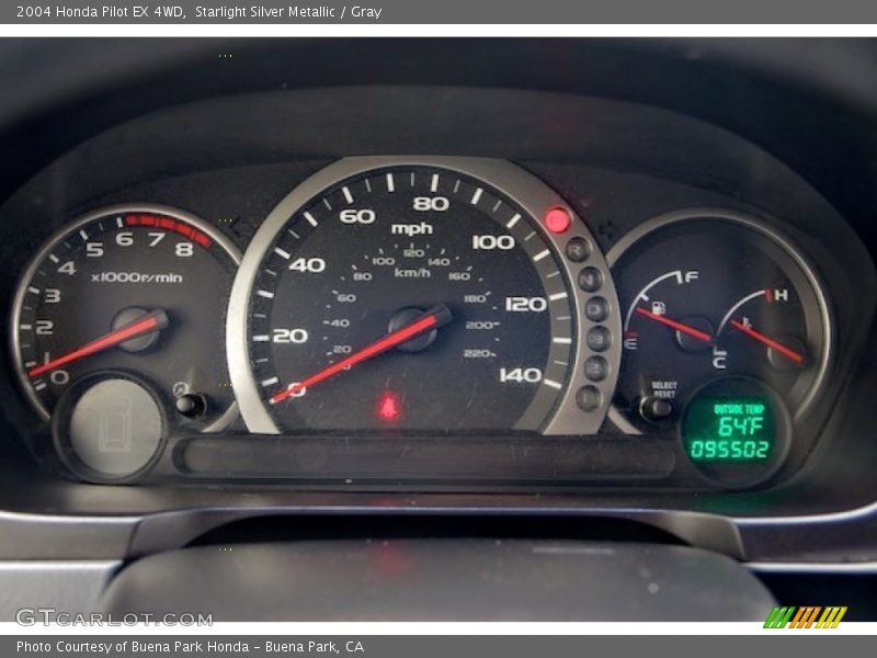 Starlight Silver Metallic / Gray 2004 Honda Pilot EX 4WD
