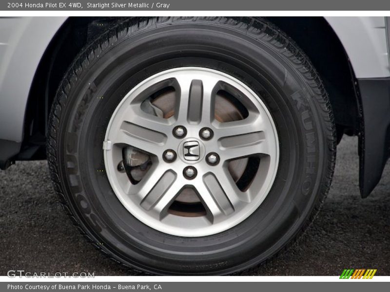 Starlight Silver Metallic / Gray 2004 Honda Pilot EX 4WD