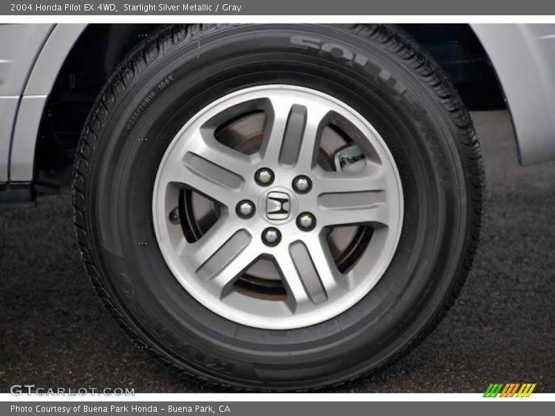 Starlight Silver Metallic / Gray 2004 Honda Pilot EX 4WD