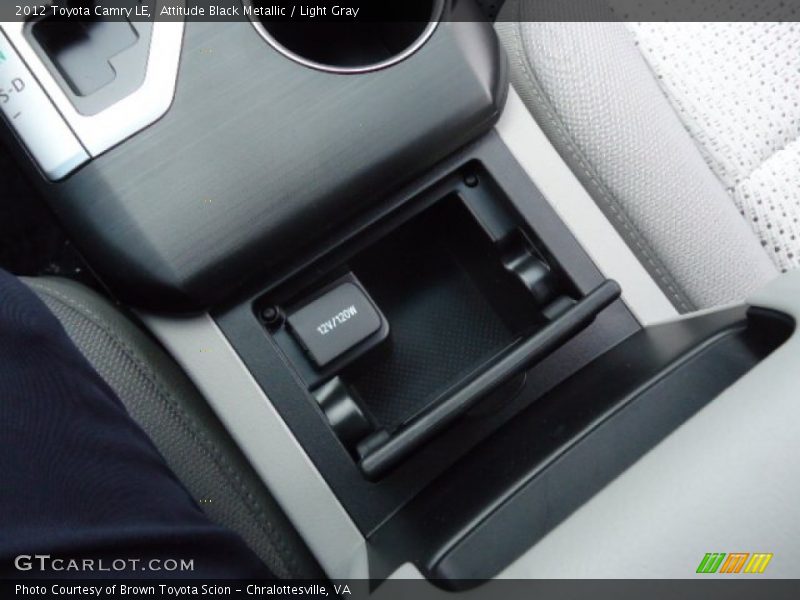 Attitude Black Metallic / Light Gray 2012 Toyota Camry LE