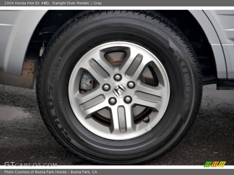 Starlight Silver Metallic / Gray 2004 Honda Pilot EX 4WD