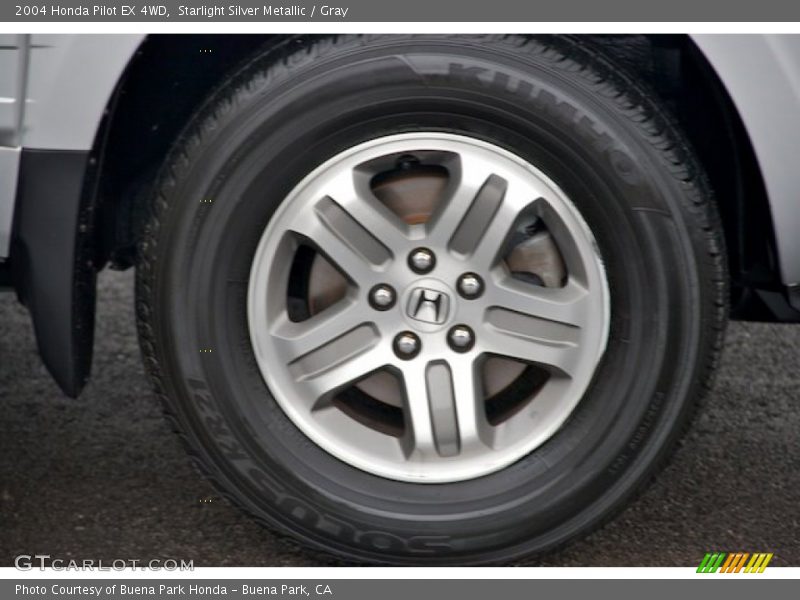 Starlight Silver Metallic / Gray 2004 Honda Pilot EX 4WD