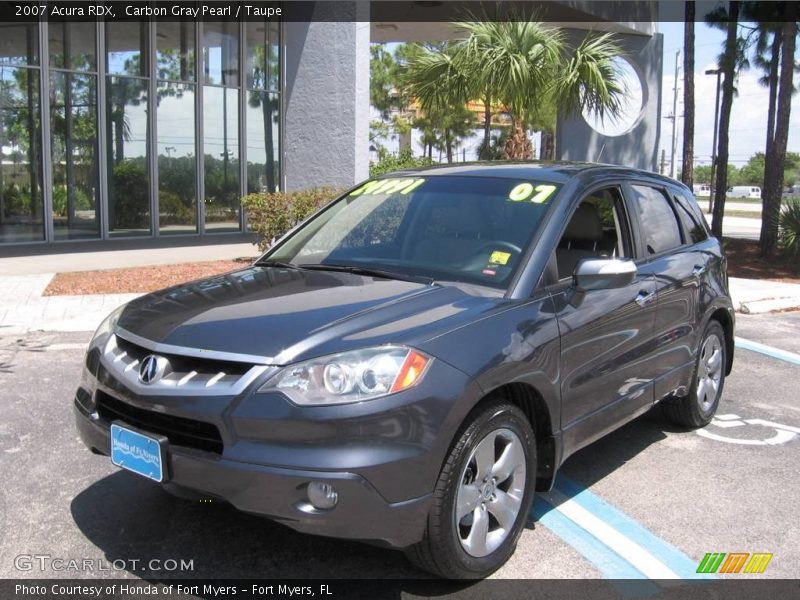 Carbon Gray Pearl / Taupe 2007 Acura RDX