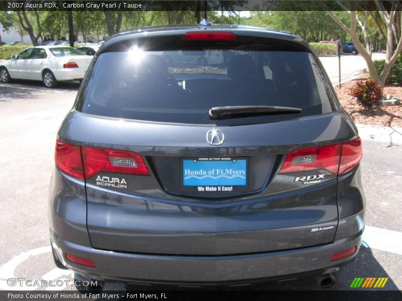 Carbon Gray Pearl / Taupe 2007 Acura RDX