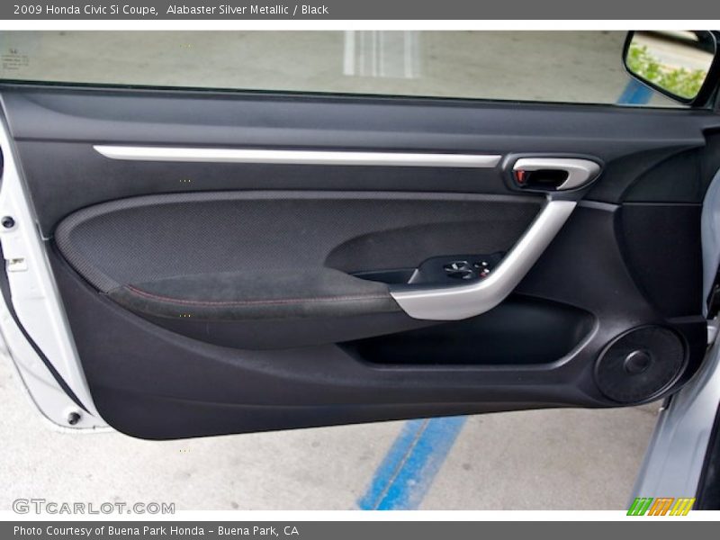 Alabaster Silver Metallic / Black 2009 Honda Civic Si Coupe