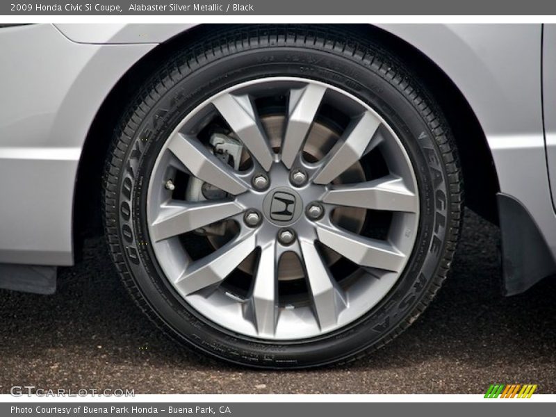 Alabaster Silver Metallic / Black 2009 Honda Civic Si Coupe