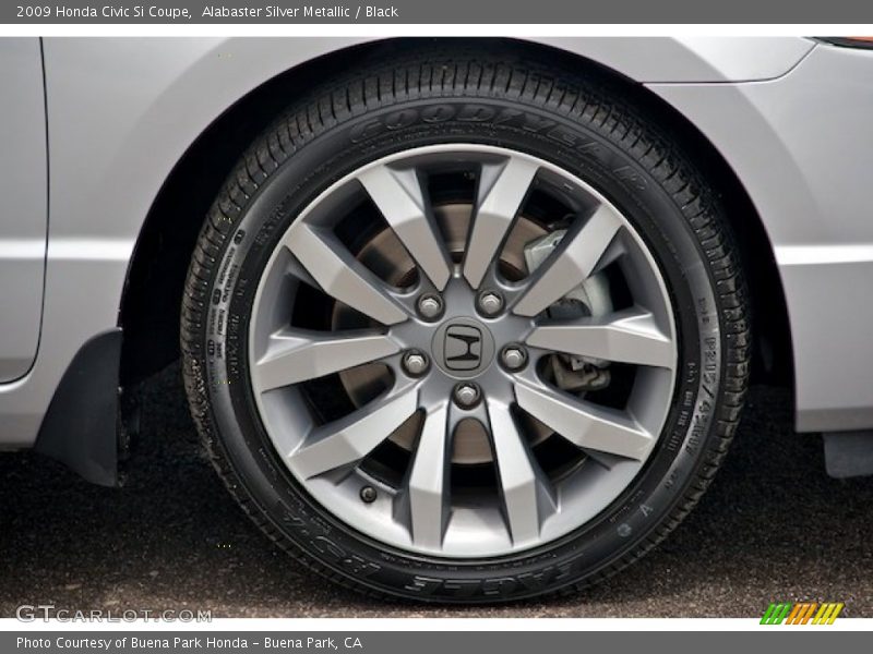 Alabaster Silver Metallic / Black 2009 Honda Civic Si Coupe