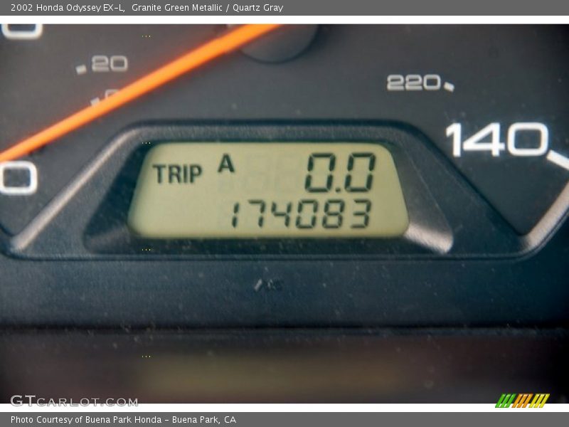 Granite Green Metallic / Quartz Gray 2002 Honda Odyssey EX-L