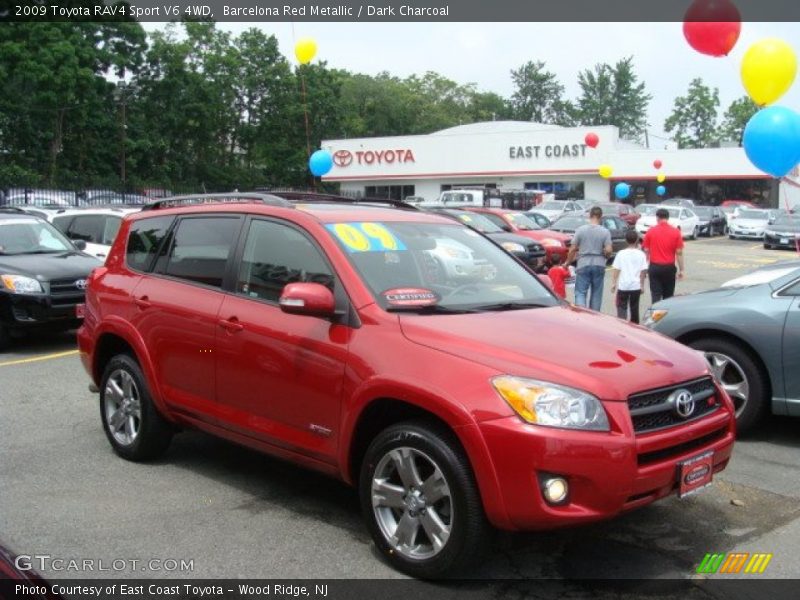 Barcelona Red Metallic / Dark Charcoal 2009 Toyota RAV4 Sport V6 4WD