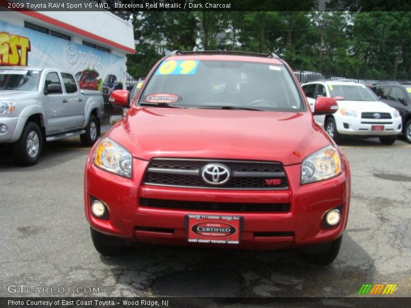 Barcelona Red Metallic / Dark Charcoal 2009 Toyota RAV4 Sport V6 4WD