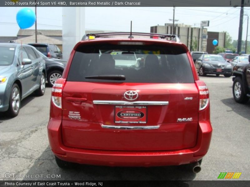 Barcelona Red Metallic / Dark Charcoal 2009 Toyota RAV4 Sport V6 4WD