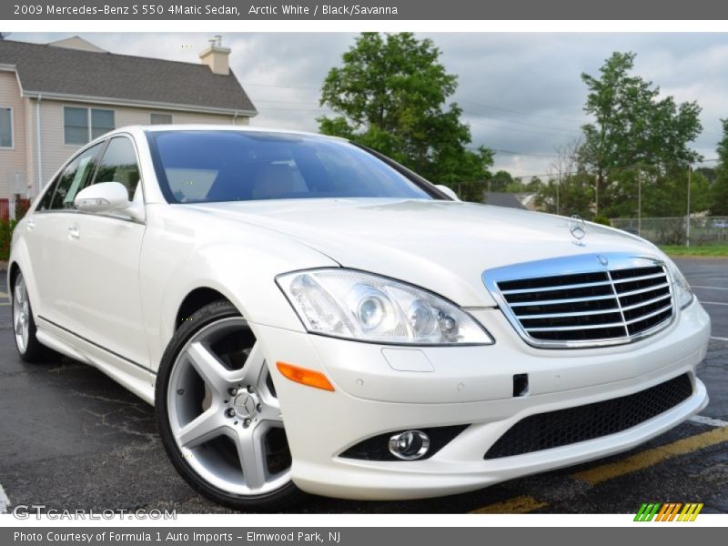 Front 3/4 View of 2009 S 550 4Matic Sedan