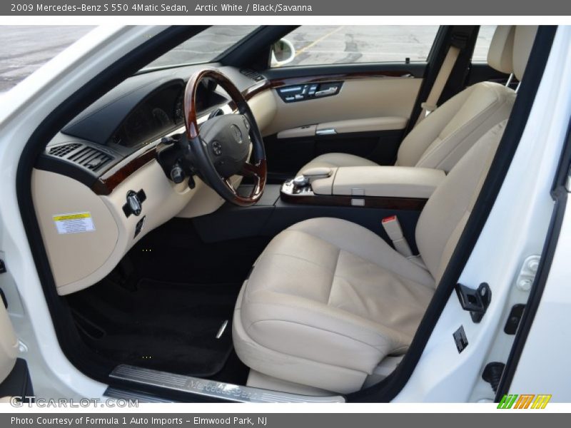  2009 S 550 4Matic Sedan Black/Savanna Interior
