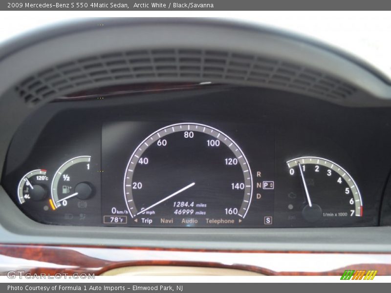  2009 S 550 4Matic Sedan 550 4Matic Sedan Gauges