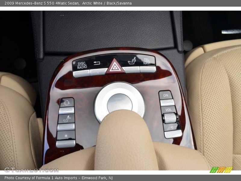Arctic White / Black/Savanna 2009 Mercedes-Benz S 550 4Matic Sedan