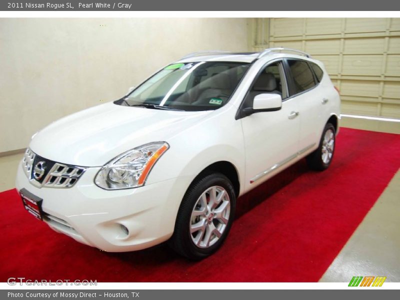 Pearl White / Gray 2011 Nissan Rogue SL