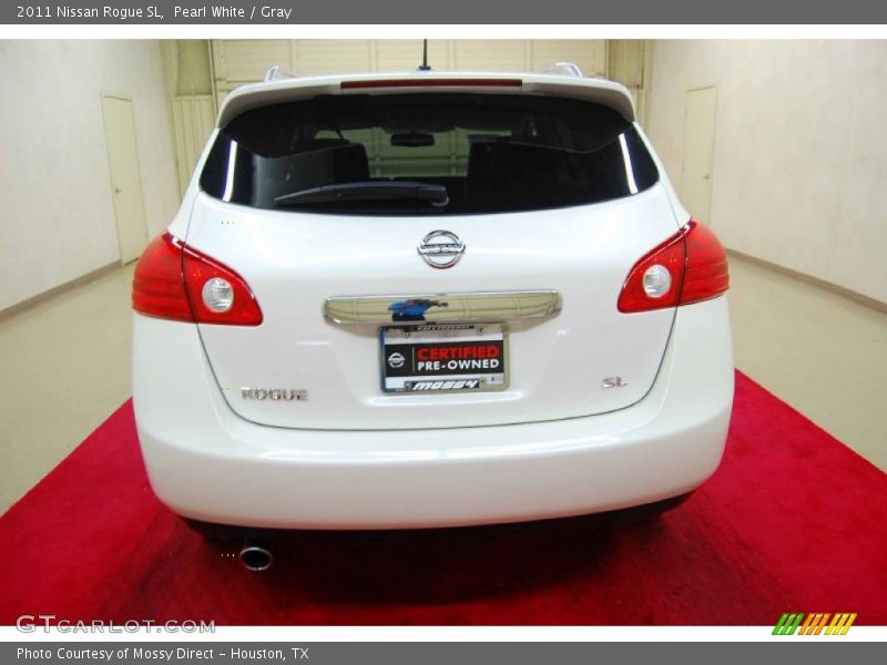 Pearl White / Gray 2011 Nissan Rogue SL