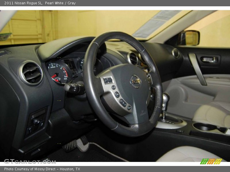 Pearl White / Gray 2011 Nissan Rogue SL