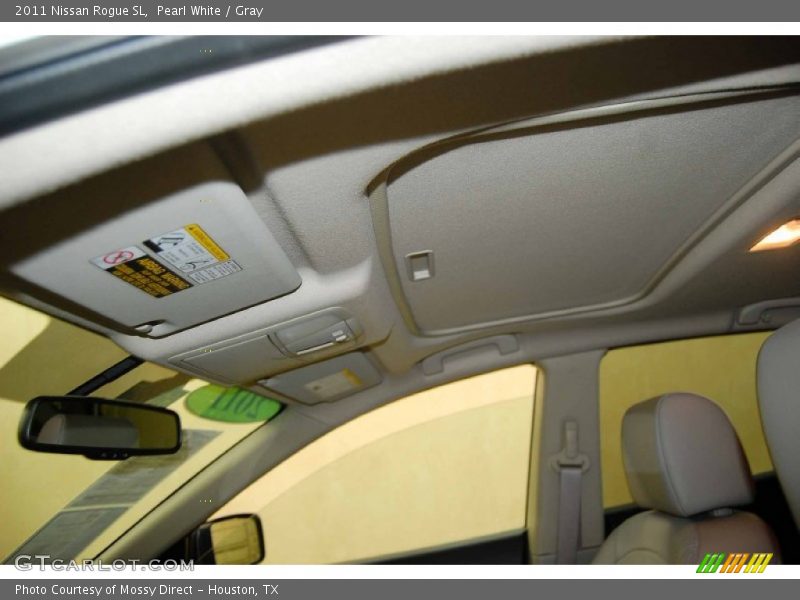 Pearl White / Gray 2011 Nissan Rogue SL