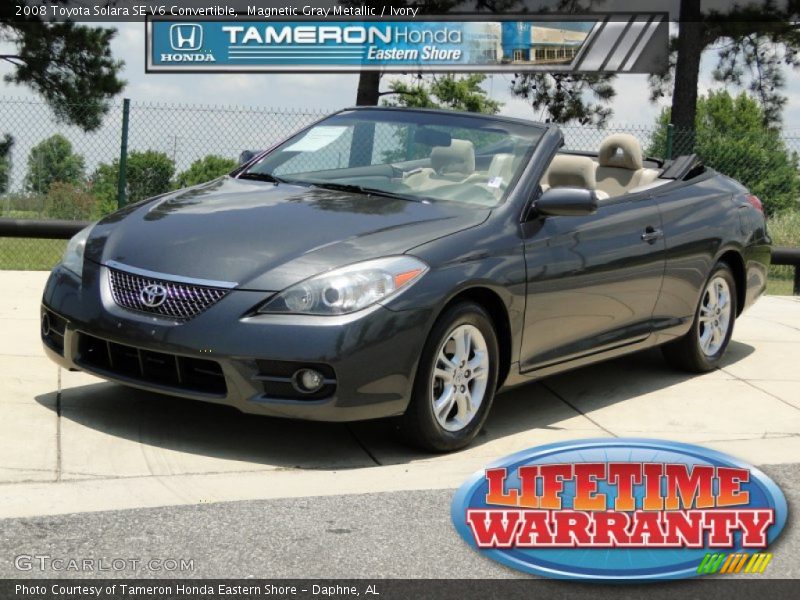 Magnetic Gray Metallic / Ivory 2008 Toyota Solara SE V6 Convertible