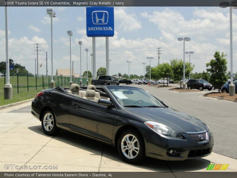 Magnetic Gray Metallic / Ivory 2008 Toyota Solara SE V6 Convertible