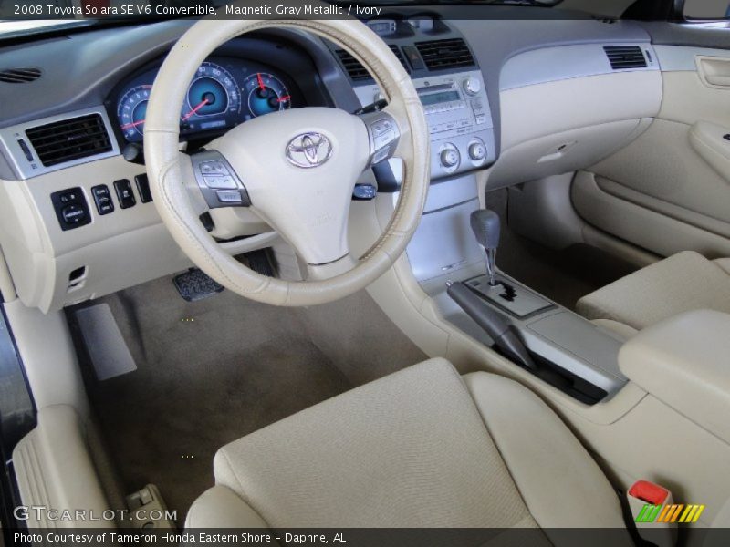 Magnetic Gray Metallic / Ivory 2008 Toyota Solara SE V6 Convertible