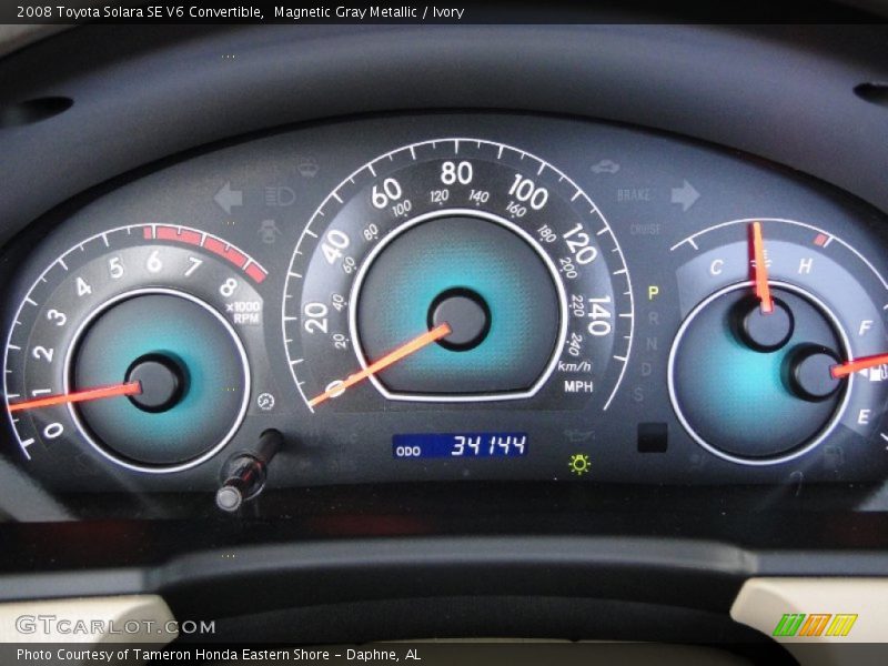 Magnetic Gray Metallic / Ivory 2008 Toyota Solara SE V6 Convertible