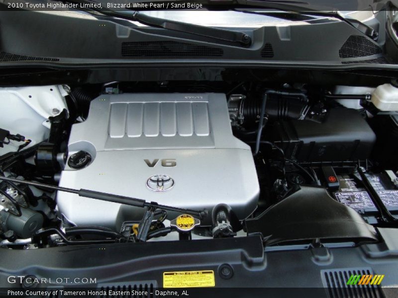 Blizzard White Pearl / Sand Beige 2010 Toyota Highlander Limited