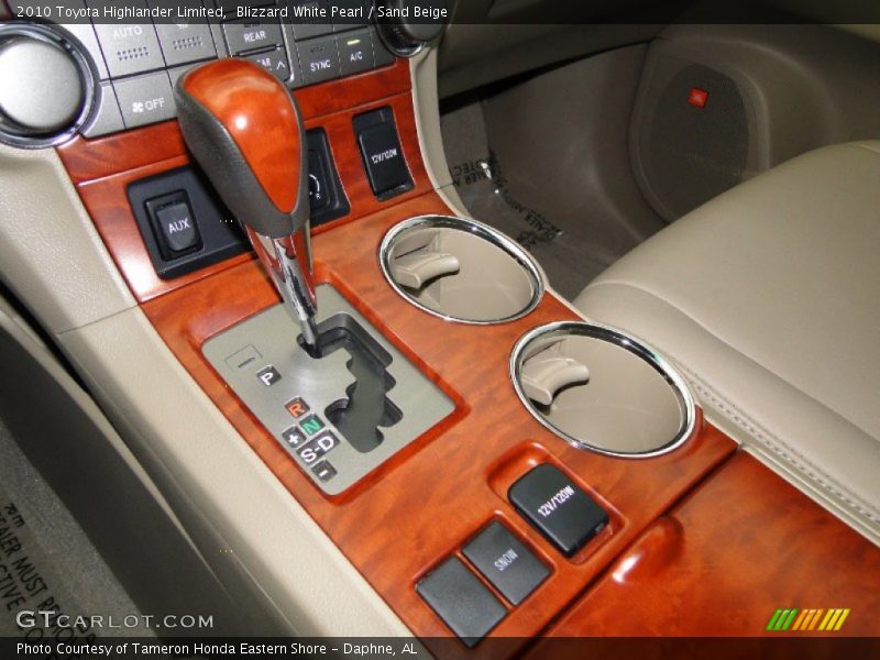 Blizzard White Pearl / Sand Beige 2010 Toyota Highlander Limited
